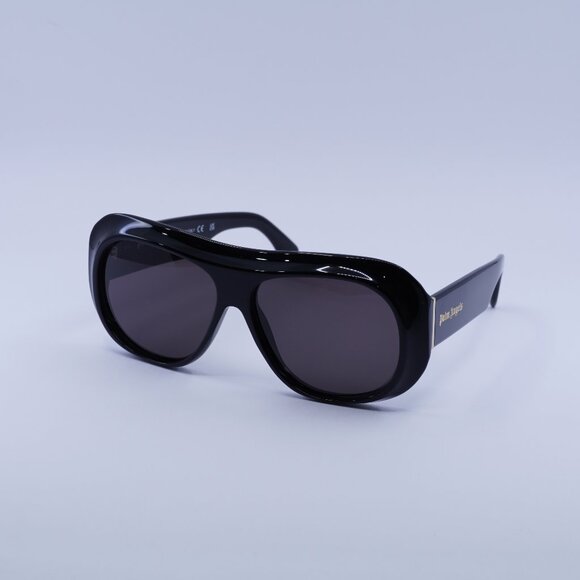 Palm Angels PERI103 ELFIN 1007 Sunglasses Black Aviator Frame, Grey Lenses - Picture 1 of 9